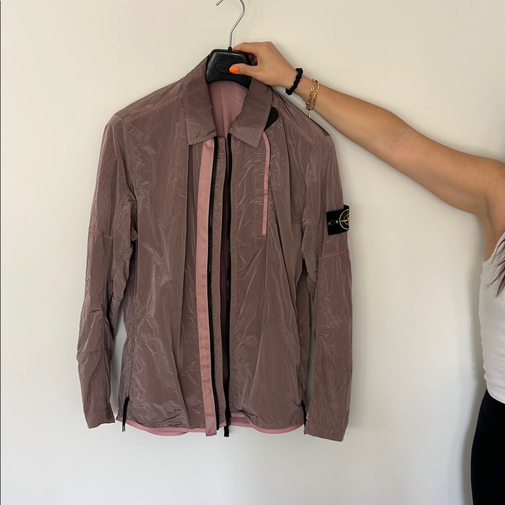 2018 Rose Quartz Stone Island Overshirt Jacket